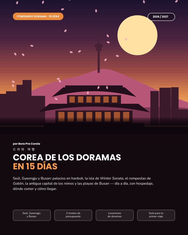 Portada del Itinerario Dorama: Corea en 15 días