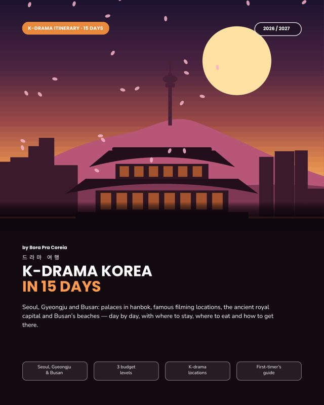 Cover of The K-drama Itinerary: Korea in 15 Days
