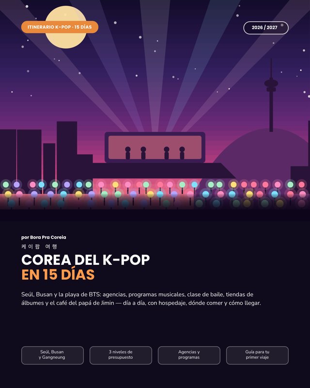 Portada del Itinerario K-pop: Corea en 15 días