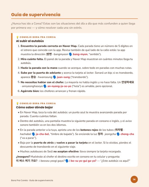 Página de muestra: guía de supervivencia para el bus y el metro